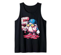 Baseball 5 Year Old Ice Cream Drip 5th Birthday Tank Top