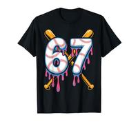 Baseball 67 Six Seven Number 67th Bday T-Shirt