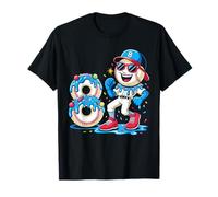 Baseball 8 Year Old Ice Cream Drip 8th Birthday T-Shirt
