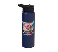 Baseball 8 Year Old Ice Cream Drip Eight Birthday Boy Stainless Steel Insulated Water Bottle