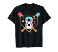 Baseball 8th Birthday Ice Cream Drip 8 Year Old Birthday Boy T-Shirt