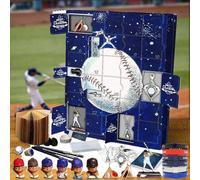Baseball Advent Calendar 2025 with 24 Days, 2D Mini Baseball Decor & Figurines, Holiday Countdown Set for Boys, Teens, Men and All Baseball Sports Fans (Blue1)