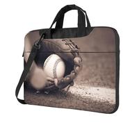 Baseball And Glove Printed Waterproof Laptop Case Ultra-Thin Portable One-Shoulder Laptop Bag 600d Oxford 13in/14in/15.6in