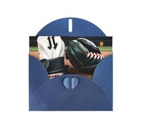 baseball and Gloves Print Blank Cards and Envelopes 5" x 6" for Wedding Birthday Invitations and All Occasions