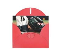 baseball and Gloves Print Blank Cards and Envelopes 5" x 6" for Wedding Birthday Invitations and All Occasions