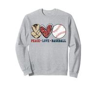 Baseball Apparel | Peace Love Baseball Sweatshirt