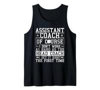 Baseball Assistant Coach Gets It Right First Time Tank Top