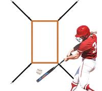 Baseball Attack Zone: Adjustable Softball Pitching Target, Baseball Practice Net With Fixing Strap | Softball Throwing Target For Hitting Bat, Pitcher Catch,