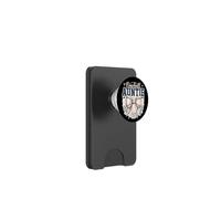 Baseball Auntie Coquette Bow Mothers Day Illustration PopSockets PopWallet for MagSafe