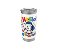Baseball Back to School Peace Sign Hello 4th Grade Kid Boy Stainless Steel Insulated Tumbler