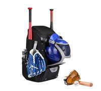 Baseball Bag Adult Large Adjustable Shoulder Straps Backpack with Fence