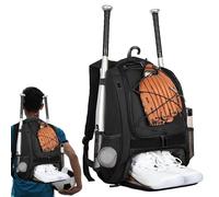 Baseball Bag Youth Baseball Backpack Youth Softball Backpack with Shoe Compartment - Aerodynamic Transportation, Large Capacity Youth Baseball Backpack for Bats, Helmets, G