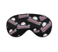 Baseball Ball Logo Blackout Sleep Mask for Side Sleeper Soft Covers for Travel Essentials Nap