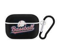Baseball Ball Logo Hard Shell Case Skin Accessories Cover with Hanging Loop Compatible with AirPods Pro 2