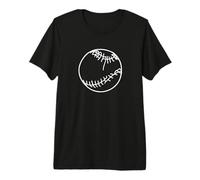 Baseball Ball Sketch - Baseball Match Premium T-Shirt