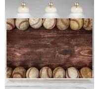 Baseball Ball Wooden Board Background Dirt Hardball Vintage Photography Backdrop Batter Pitcher Hit Batting Match Game Banner 350x230cm