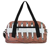 Baseball Balls Kids Duffle Bag Boys Girls Small Sport Dance Gym Bag for Overnight Travel Weekender Carry On, Sport American Football, 18.5"L x 9.4"W x 7.8"H