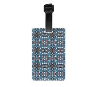 Baseball Basketball Football Hockey Durable PVC Luggage Tag â€“ Full-Print Design, Personal Information Slot, Detachable Wristband, Easy to Identify and Carry