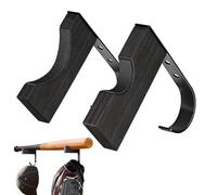 Baseball Bat Holder - 2 Piece Wall Mount Display Rack With Hook, Durable Storage Organizer For Baseball Bat And Cap, Space Saving Sports Equipment Display | Ideal For Living Room Garage Porch Dorm