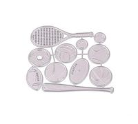 Baseball Bat Theme Metal Die Cuts Cutting Dies Cut Stencils for Embossing Paper Leather Scrapbooking Card Making Metal Cutting Dies Words