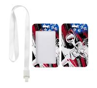 Baseball Batter Badge Holder with White Lanyard, Golf Card Holder, Vertical ID Cards Protector for Doctor, Vertical Cards Protector for School, Nurse Essentials Nurse Accessories