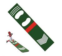 Baseball Batting Mat with Footprint Guide, Non-Slip Shock Absorbing Pitching Mat, Professional Hitting Trainer for Indoor/Outdoor Softball Practice