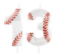 Baseball Birthday Candles 13th Baseball Themed Birthday Party Decorations, Funny Cake Topper Candles for Boys Girls Kids Sport-Theme Party Supplies