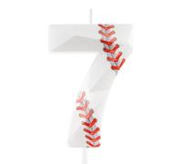 Baseball Birthday Candles 7th Baseball Themed Birthday Party Decorations, Funny Cake Topper Candles for Boys Girls Kids Sport-Theme Party Supplies