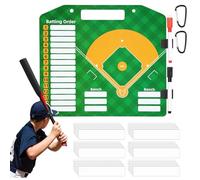 Baseball Board, Double-Sided Coaches Magnetic Whiteboard, Includes 2 Markers, Sports Board for Baseball, Football, Hockey, Volleyball & Soccer