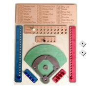 Baseball Board Game - Baseball Dice Game, Wooden Board Game, Baseball Game Across the Line | Wooden Baseball Board Game with Dice, Interat Sports Board Game