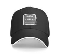 Baseball Cap 10000 Steps as a Minimum 2 Baseball Cap Gentleman Hat Fashionable Sun Cap Golf Cap for Women Men's