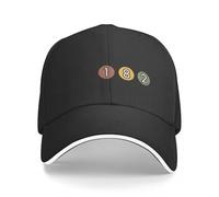 Baseball Cap 182 The Eyes Keep Blink Visor Rave Black