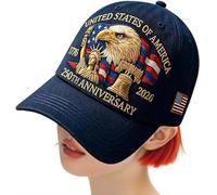 Baseball Cap, America's Birthday Headwear, Breathable Veterans History Hat, Lightweight Comfortable Cap, Easy to Wear, Headwear Tool,