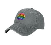 Baseball Cap Atheists Pride Flag Breathable Snapback Cap Lightweights Summer Sun Hat for Hiking Running Walking