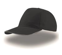 Baseball cap Atlantis Headwear Start Five Sandwich Noir 58 cm