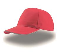 Baseball cap Atlantis Headwear Start Five Sandwich Rouge 58 cm