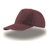 Baseball cap Atlantis Headwear Start Five Sandwich Rouge 58 cm