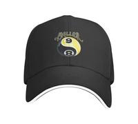 Baseball Cap Baller Billiard Ball Ying-Yang Tee: 8-Ball and 9-Ball Design Baseball Cap Streetwear Hard hat Icon Girl's Hats Men's hat