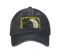 Baseball Cap Belted Galloway Cow, Cute Farm Animal, Belted Galloway Cattle Oil Paint, Scottish Belted Galloway Cattle Baseball Cap Gift
