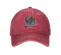 Baseball Cap Classic Casual Skull Motorcycle Design Baseball Cap Retro Distressed Washed Indian Motorcycles Sun Cap Unisex Style Outdoor Summer Hats