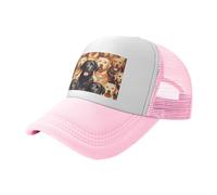 Baseball Cap Classic Dad Hat for Men Women Adjustable Baseball Hat Labrador Retriever Dogs Golf Hats Trucker Hats All Seasons, Pink, One Size
