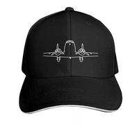 Baseball Cap Classic Douglas DC-3 Aircraft White Outline Graphic Beach Outing Military Tactical Sports