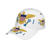 Baseball Cap Coat of Arms of Virgin Islands National Emblem Strapback Cap Fashion Golf Caps Adjustable Trucker Hats for Travel Golf Running