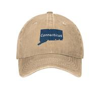 Baseball Cap Connecticut Terrain Map Baseballcaps Vintage Trucker Hats Adjustable Baseball Hat for Fishing Camping Running