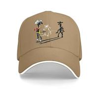 Baseball Cap Cool Drawing Peaked Cap Lucky Luke Cartoon Sun Shade for Men Women Gift