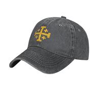 Baseball Cap Crusader Cross of Jerusalem Plain Hat Personalised,Premium Ball Cap Sun Visor Hat for Tennis Women Outdoor
