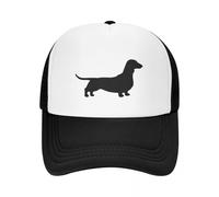baseball cap Dachshund Dog Silhouette(s) Smooth Coated Wiener Dog Cap Mesh Adjustable Hat Hip Hop Summer Unisex gift