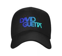 Baseball Cap David Guetta Saturated Sky Logo Anime Hood Hat Luxury Black