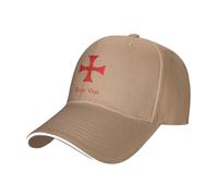 Baseball Cap Deus Vult Crusader Knight Templar Cross Trucker Hat Adjustable Sandwich Baseball Cap Ladies Sun Visor Hat, for Fishing, Camping, Cycling