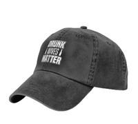 Baseball Cap Drunks Wives Matter Denim Baseball Hat Vintage Flatbrim Snapback Caps Adjustable Baseballcaps for Camping Fishing Running